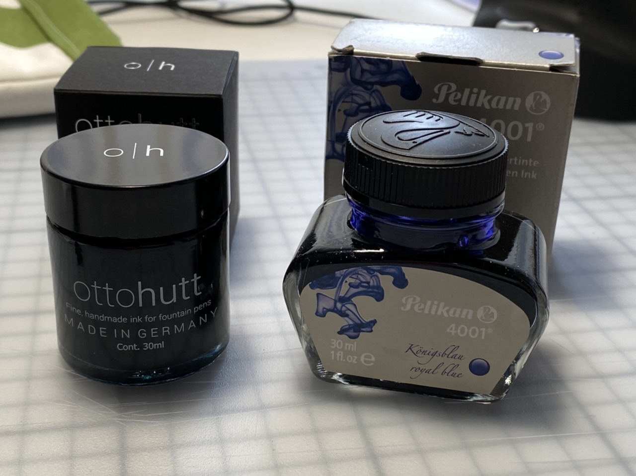 Glasvergleich 30ml Otto Hutt vs. 30ml Pelikan
