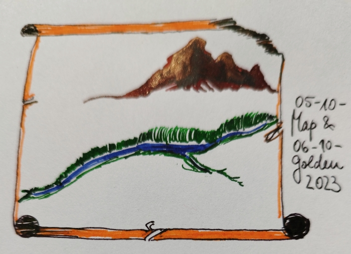 inktober 05 und 06 - map & golden- 2023.jpg