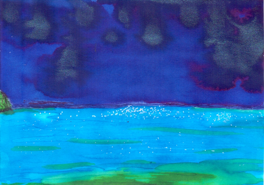 inktober 28 - sea sparkle - 2023.jpg