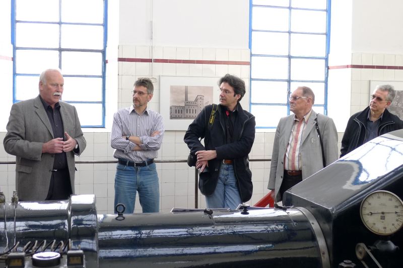 Altes Heizkraftwerk mit Dampfmaschine