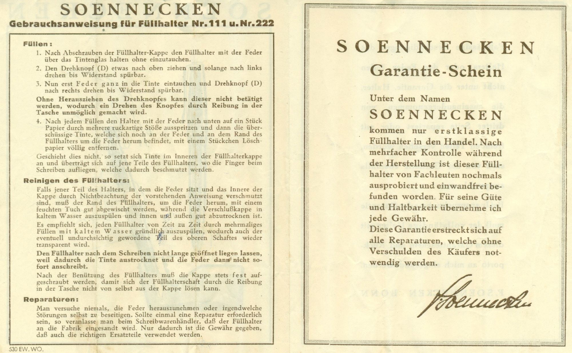 Soennecken 111 extra Garantie 1.jpg