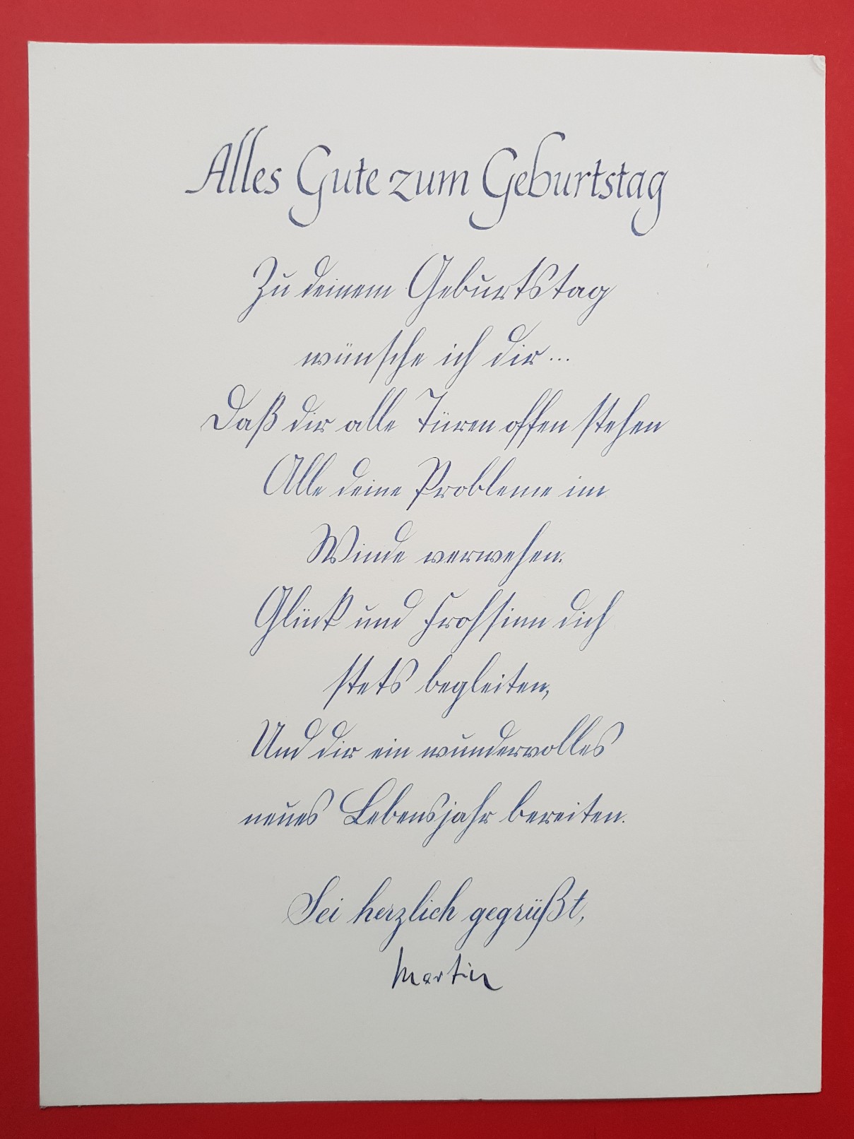 Papier: Hahnemühle Britannia<br />300g, 24x32, satiniert<br />Tinte: R&amp;K Blau permanent<br />Feder: J.B. Mallat 12 EF