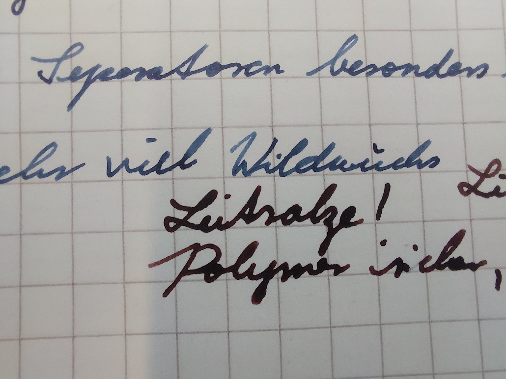 Es gibt einfach nix schöneres als der Tinte zuzuschauen