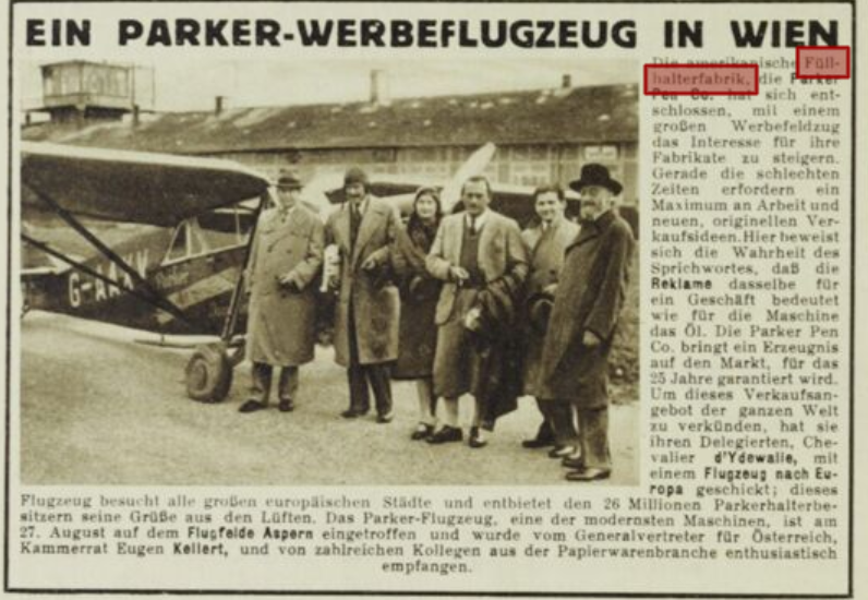 Parker, 1931, Die Bühne, ANNO.png