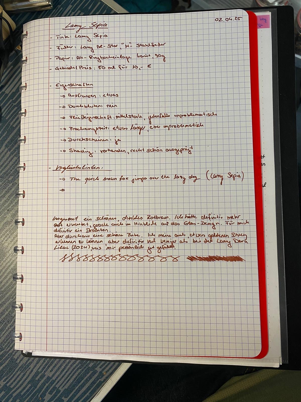 LAMY Sepia Review