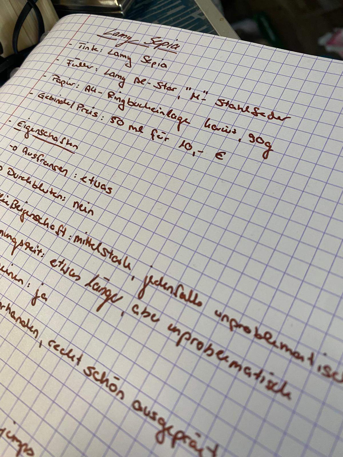LAMY Sepia Eindruck