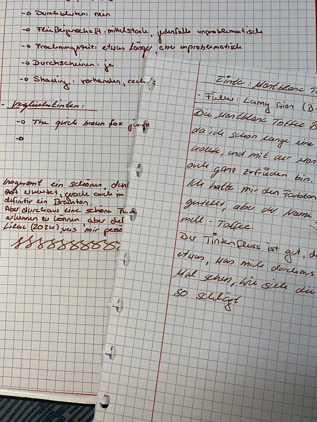 LAMY Sepia &amp; Montblanc Toffee Brown
