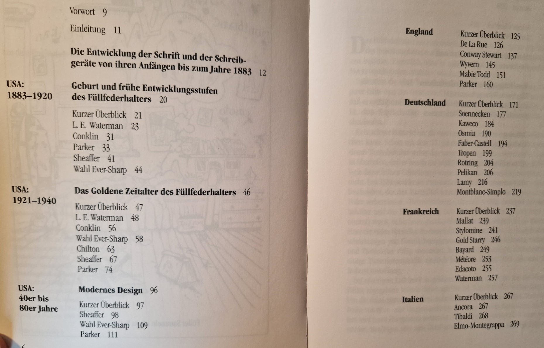 Auszug Inhaltsverzeichnis Taschenbuch