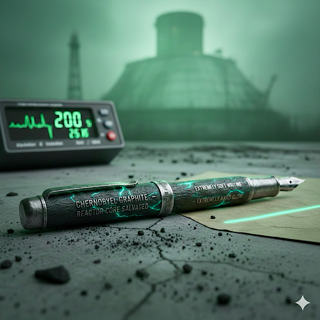 Tschernobyl-Graphit: Aus dem Reaktorkern geborgen.