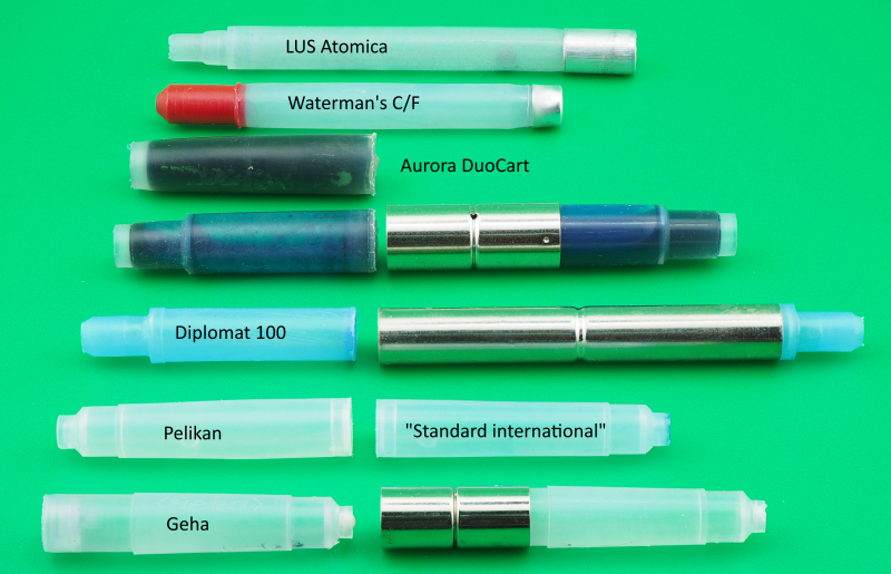 Beispiele von Tintenpatronen verschiedener Hersteller