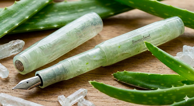 Kaweco Sport aus kristalliner Aloe-Vera-Cellulose