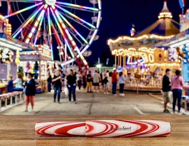 Kaweco Sport Füller aus weiß-roter Zuckerstange