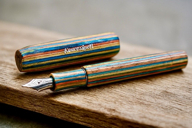 Kaweco Sport Füller aus recyceltem Skateboard-Holz