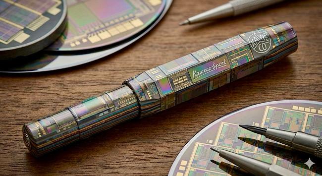 Kaweco Sport aus Prozessor-Wafers
