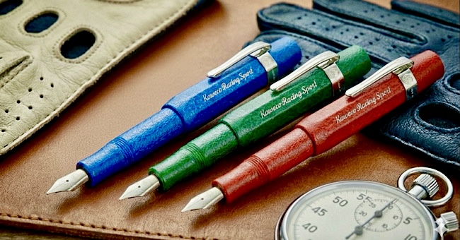 Kaweco Racing Sport Füller Set aus Büffelleder Laminat