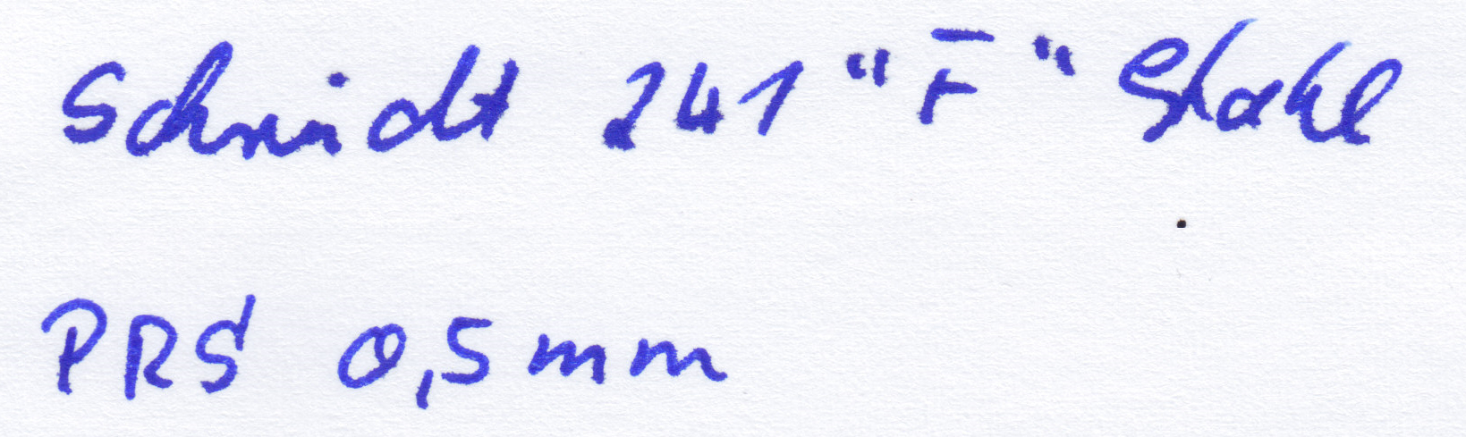 Detail der Schriftproben