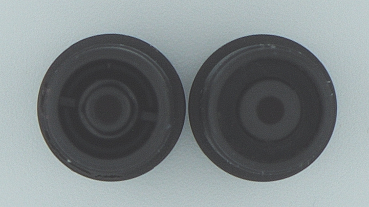 PRS-Patronendorn für Standard-Patronen and für Lamy-Patronen (von links)