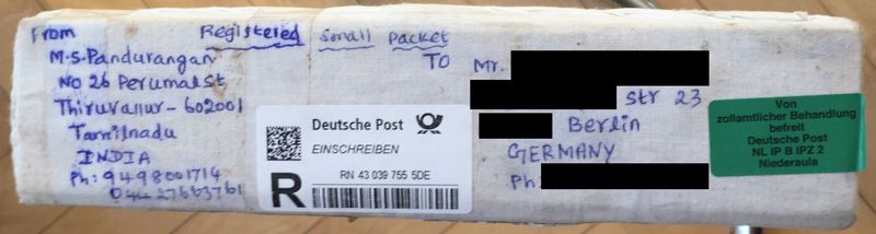 Von der Post...