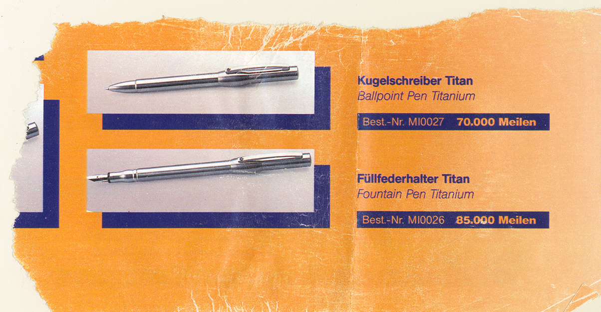 Kugelschreiber &amp; Füllfederhalter Titan, Best-Nr. MI0026 MI0027
