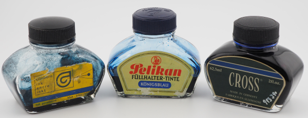 Gläser mit der Nummer 76 (62,5 ml Inhalt) von Gimborn, Pelikan und Cross