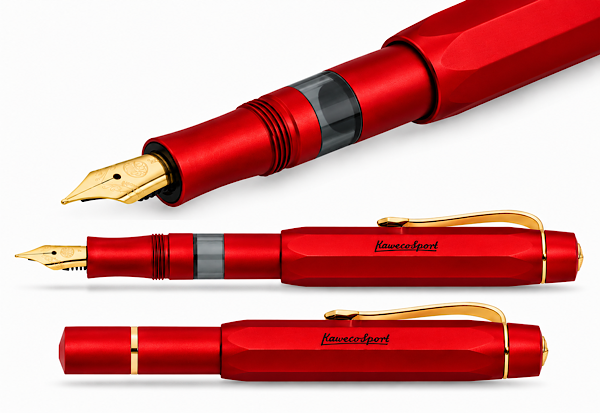 Kaweco Piston Sport AL Blutrot