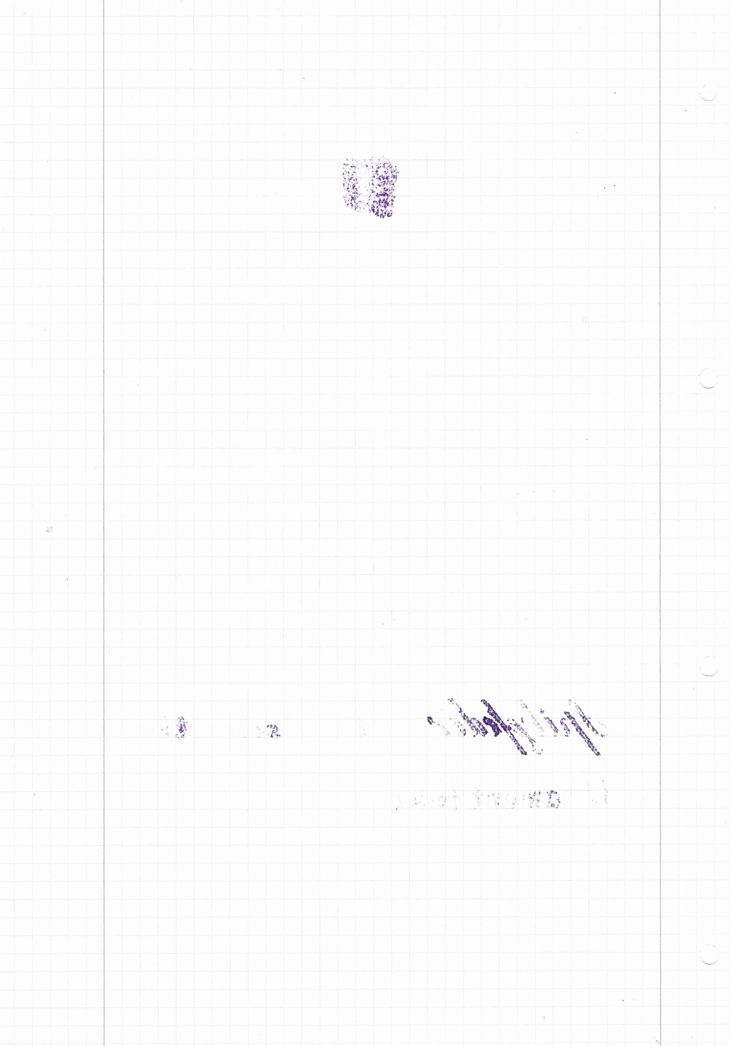 Man erkennt den Violett-Anteil sehr gut, wenn die Tinte ausfranst