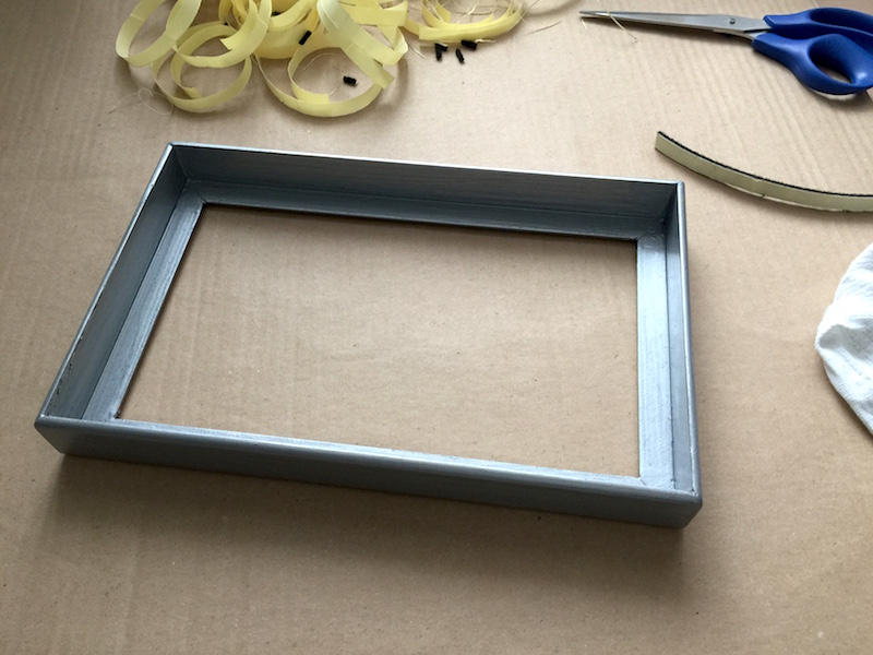 fertig lackiert, dieses mal in Silber