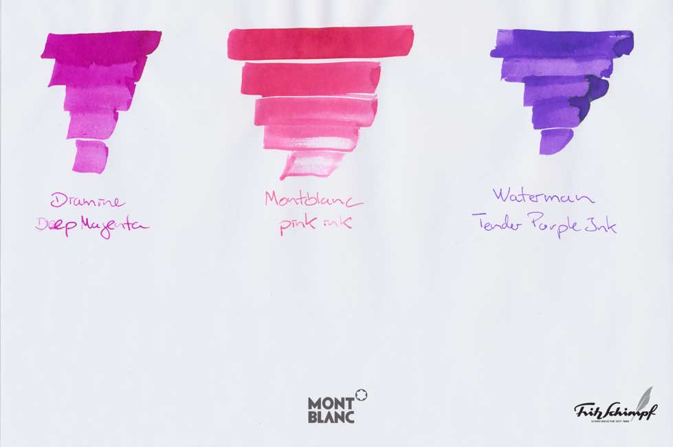 Montblanc pink ink
