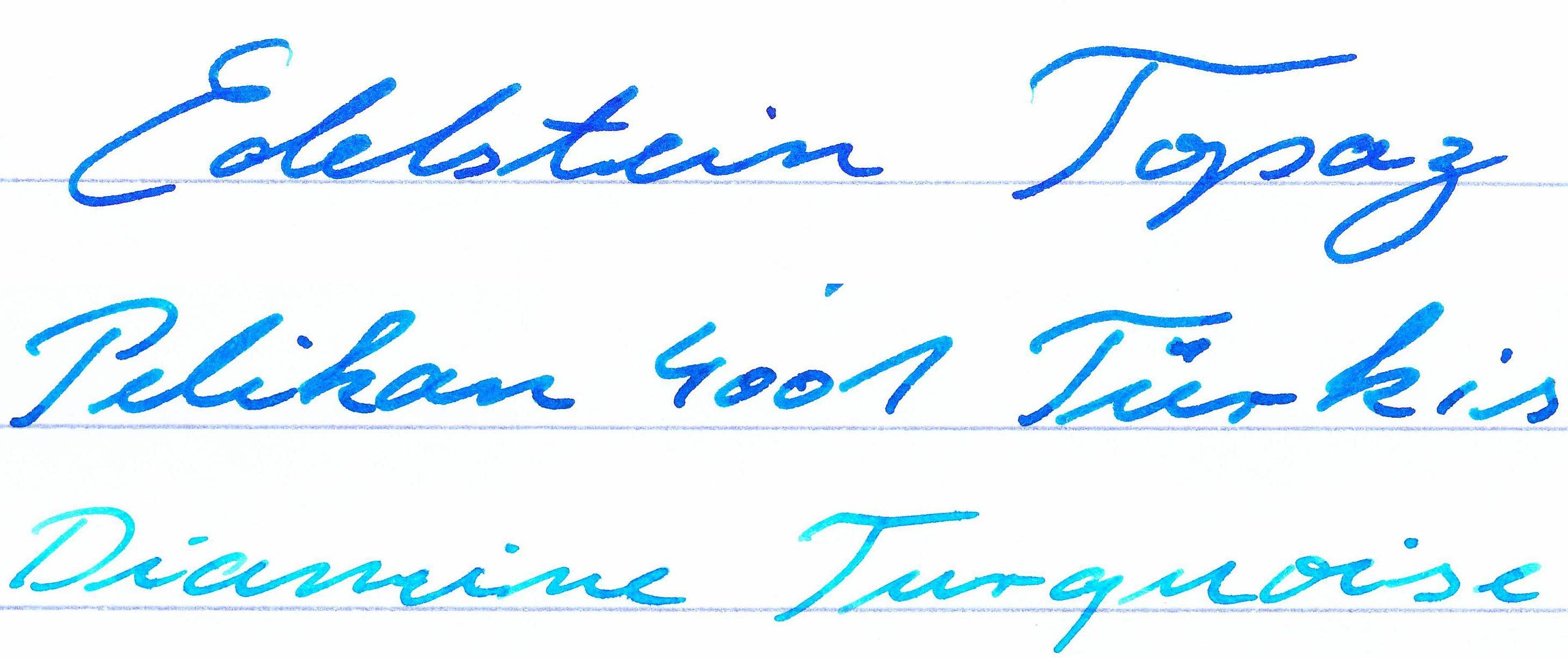 o-&gt;u Edelstein Topaz, 4001 Türkis, Diamine Turquioise