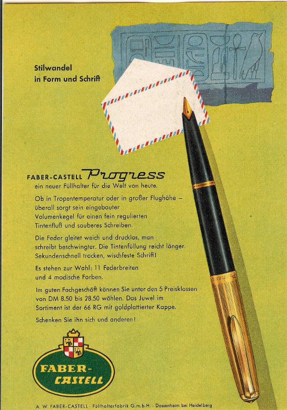 Werbeanzeige zum Progress (1960)