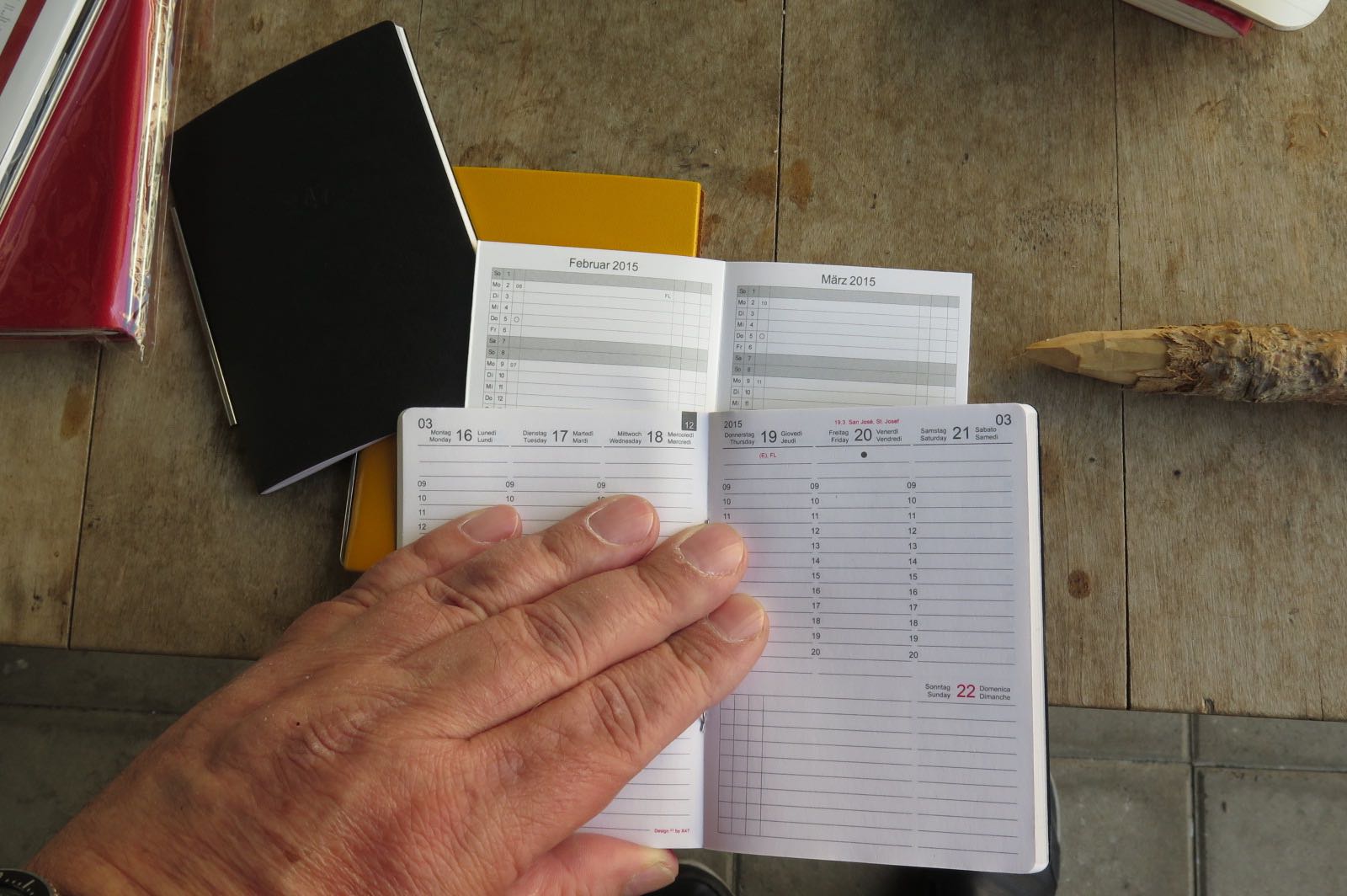 Mit Leporello Kalender