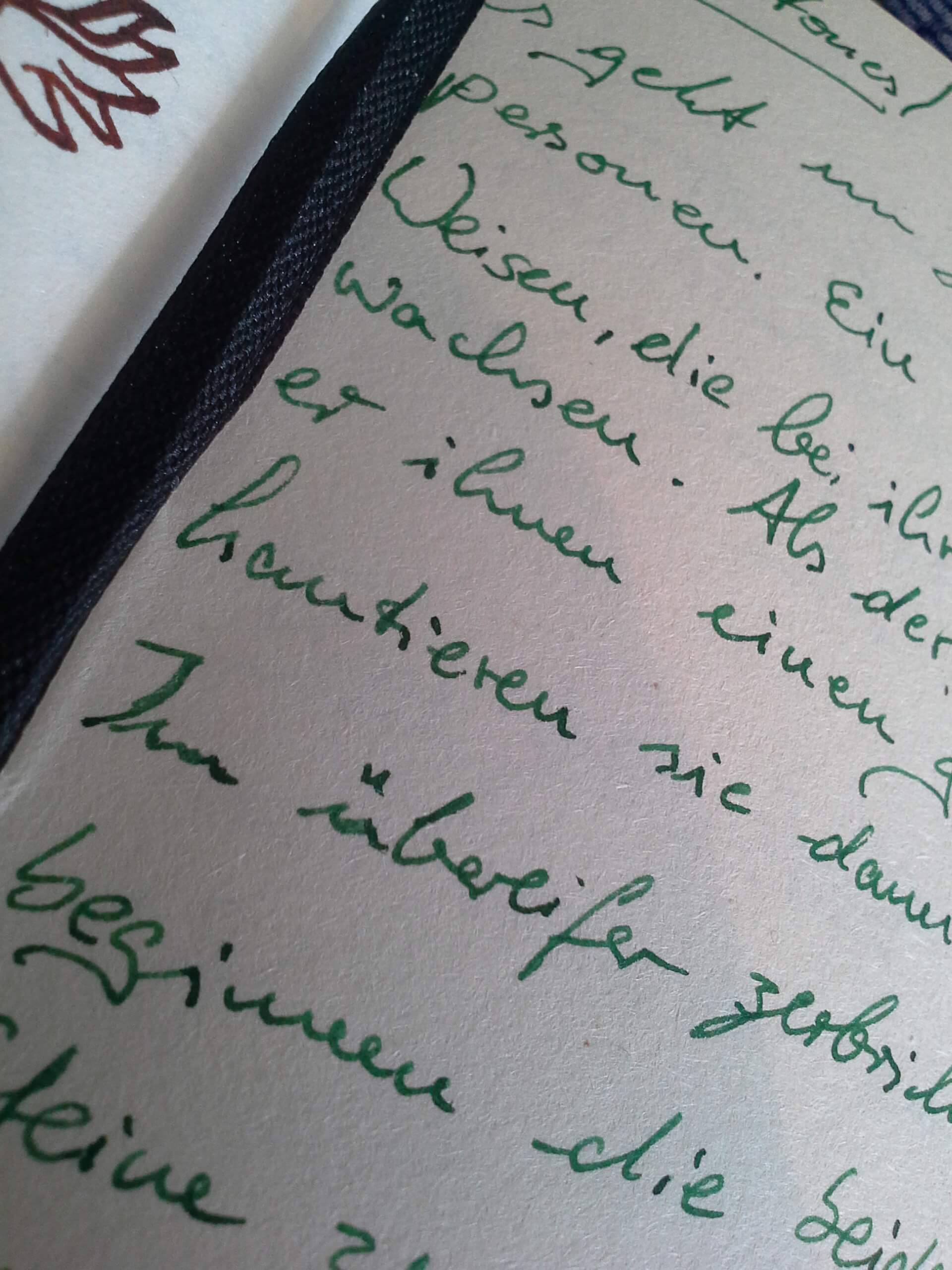 angenehmes Feedback auf dem weichen, leicht angerauten papier