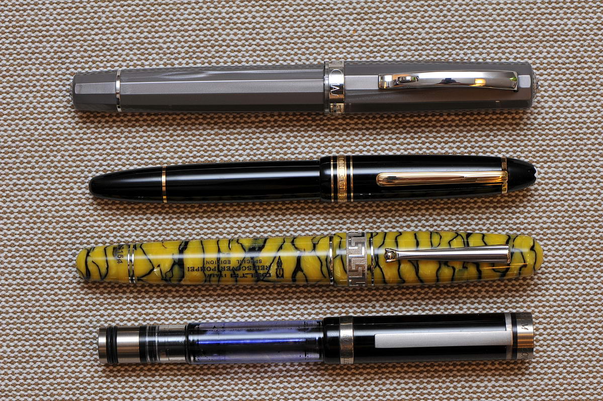 Omas The Paragon<br />Montblanc 146<br />Delta Rediscover Pompei<br />Conid Regular Bulkfiller