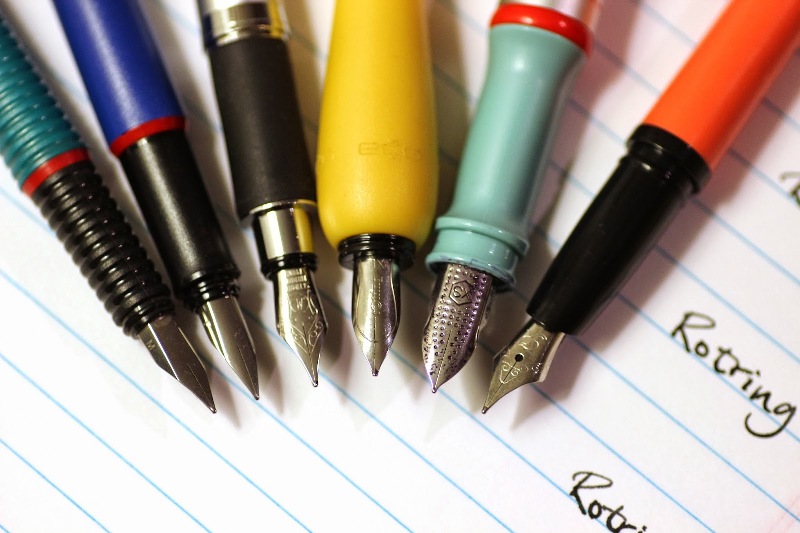 von links: Rotring - Altro / Rivette / Dublin / Skynn / Core / Surf