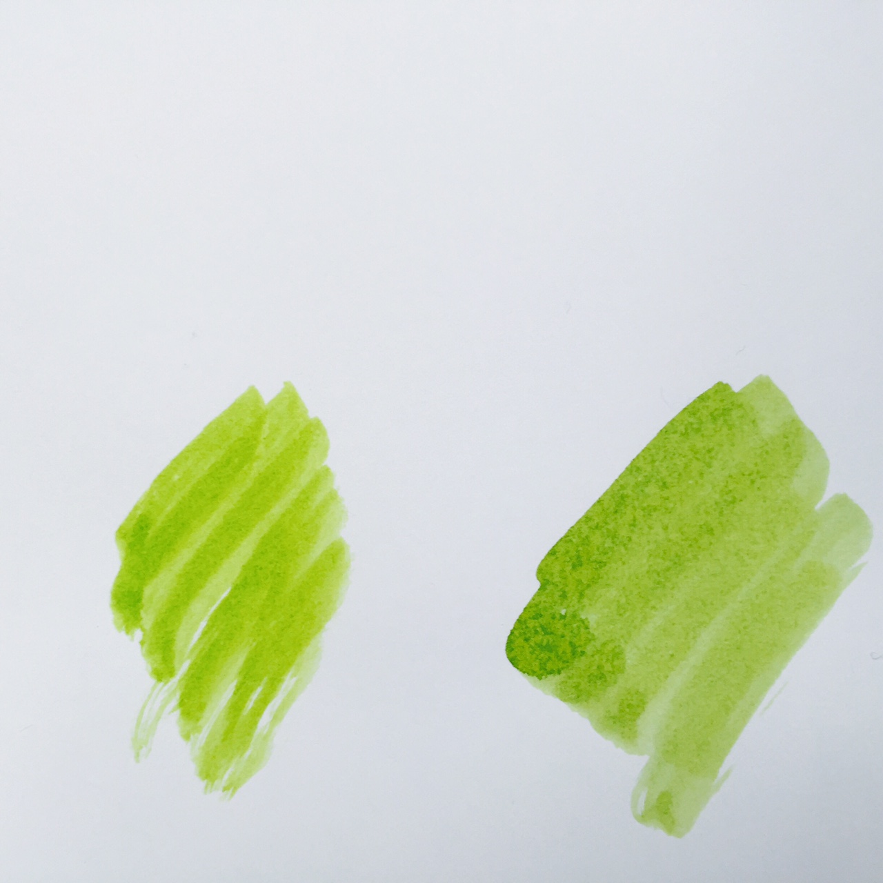 Vergleich vert pre (links) gegen chiku-rin (rechts)
