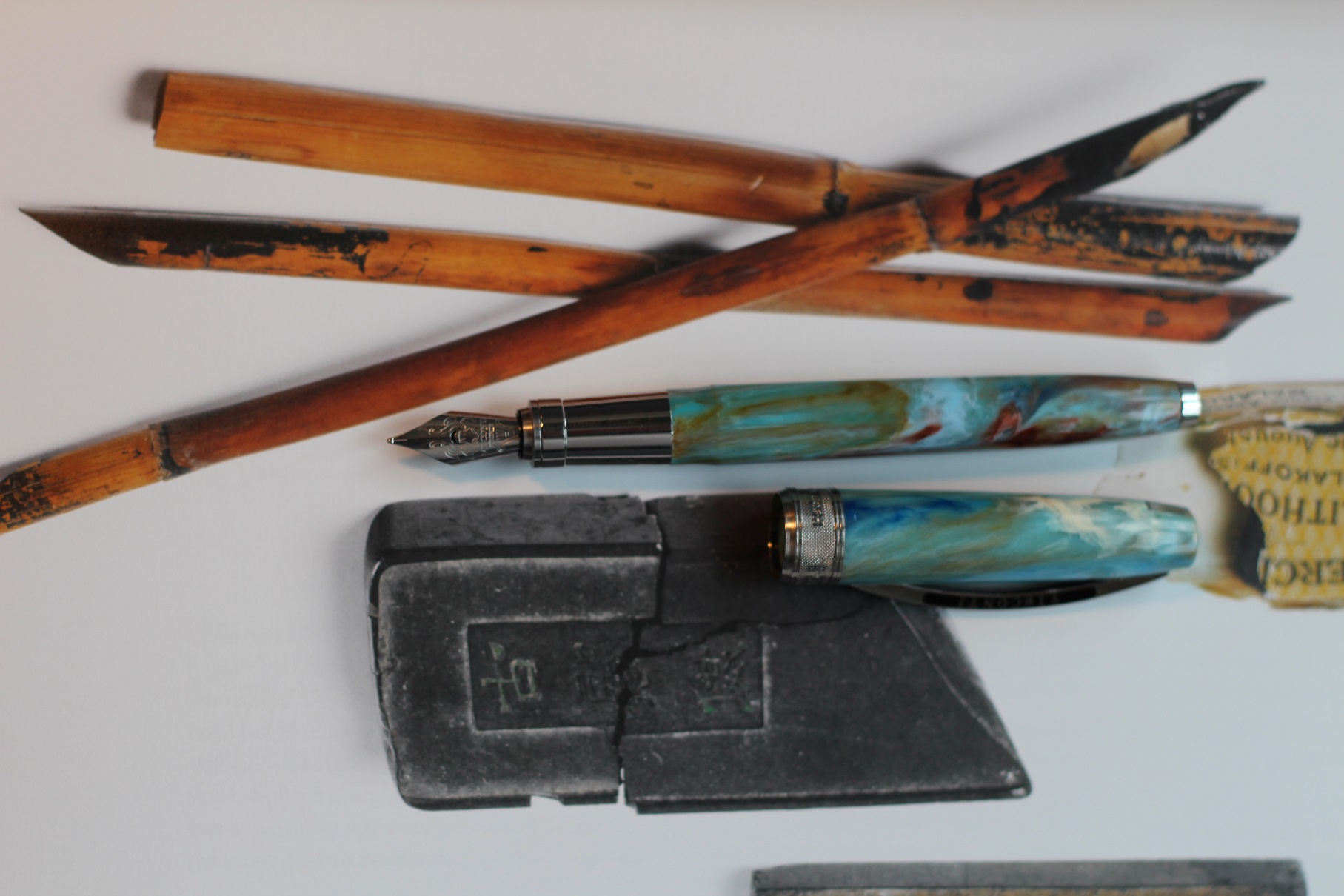 Der Visconti zwischen Rohrfedern und Tinte