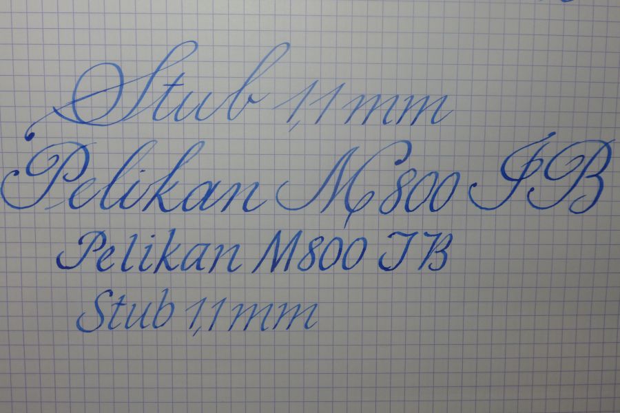 TWSBI 580 Stub 1,1 mm, Pelikan M800 IB ,Clairefontaine Papier 90g, Diamine Royal Blue