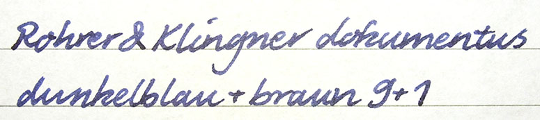 Rohrer &amp; Klingner dokumentus dunkelblau + braun 9+1