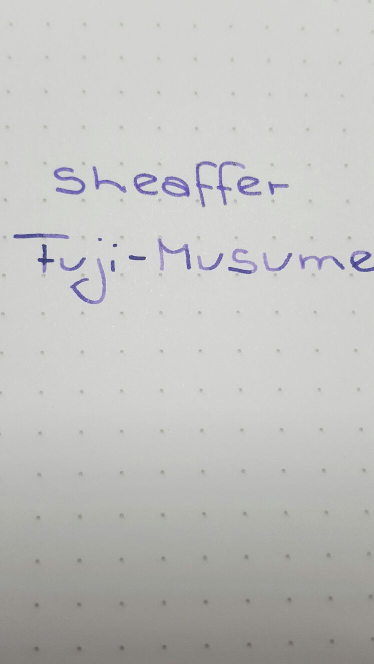 Purple Ink Sheaffer vs. Fuji - Musume.jpg