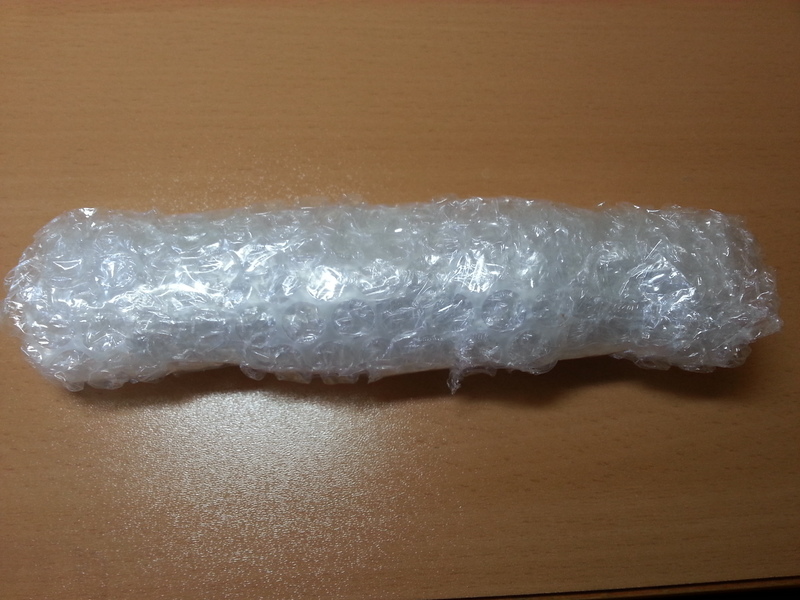 Die Verpackung ist nicht ganz original, aber sie erfüllt ihren Zweck ;-)