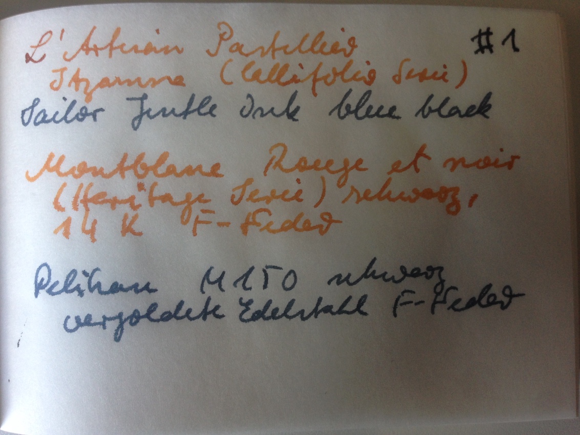 L'Artisan Pastellier Itzamna-Sailor Jentle Ink blue black