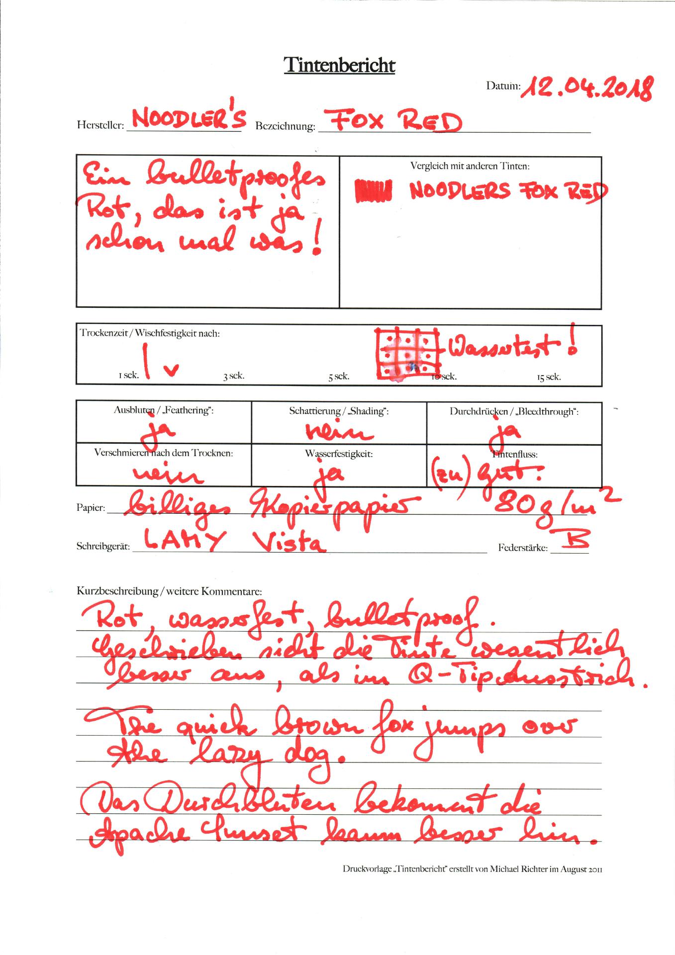 Text auf billigem Kopierpapier 80g/qm