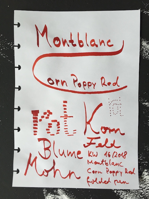KW 16/2018-Montblanc Corn poppy red