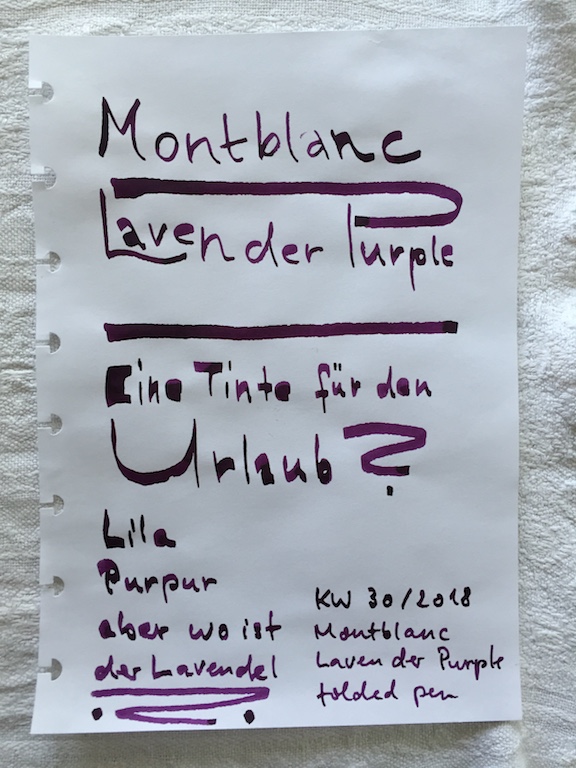 KW 30/2018-Montblanc Lavender Purple