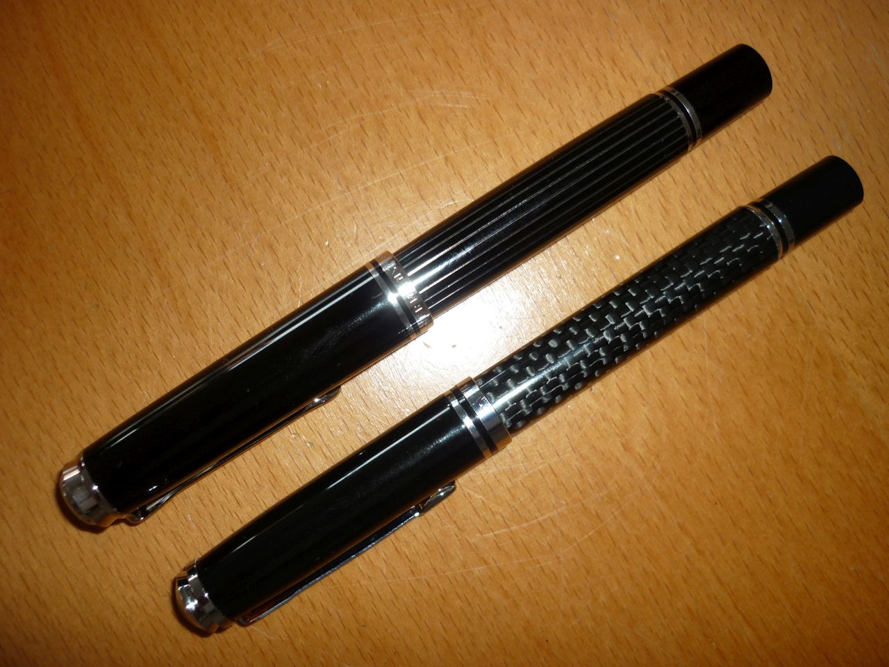 Pelikan M805 Metal Strip und ONLINE Black Style Carbon