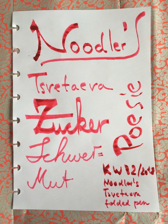 KW 32/2018-Noodler's Tsvetayeva