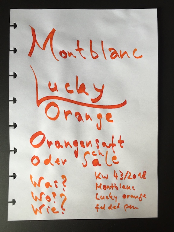 KW 43/2018-Montblanc Lucky Orange