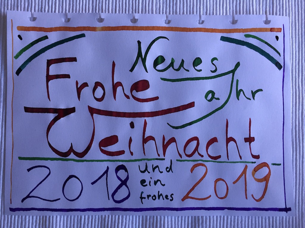 Adventskalendertürchen am 24. Dezember 2018