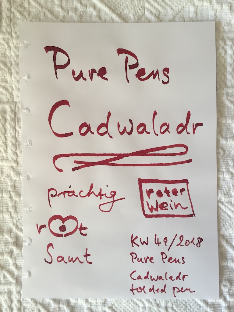 KW 49/2018-Pure Pens Cadwaladr