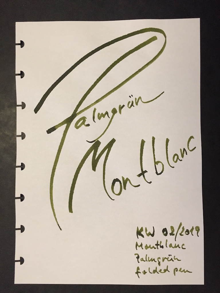 KW 02/2019 Montblanc Palmgrün